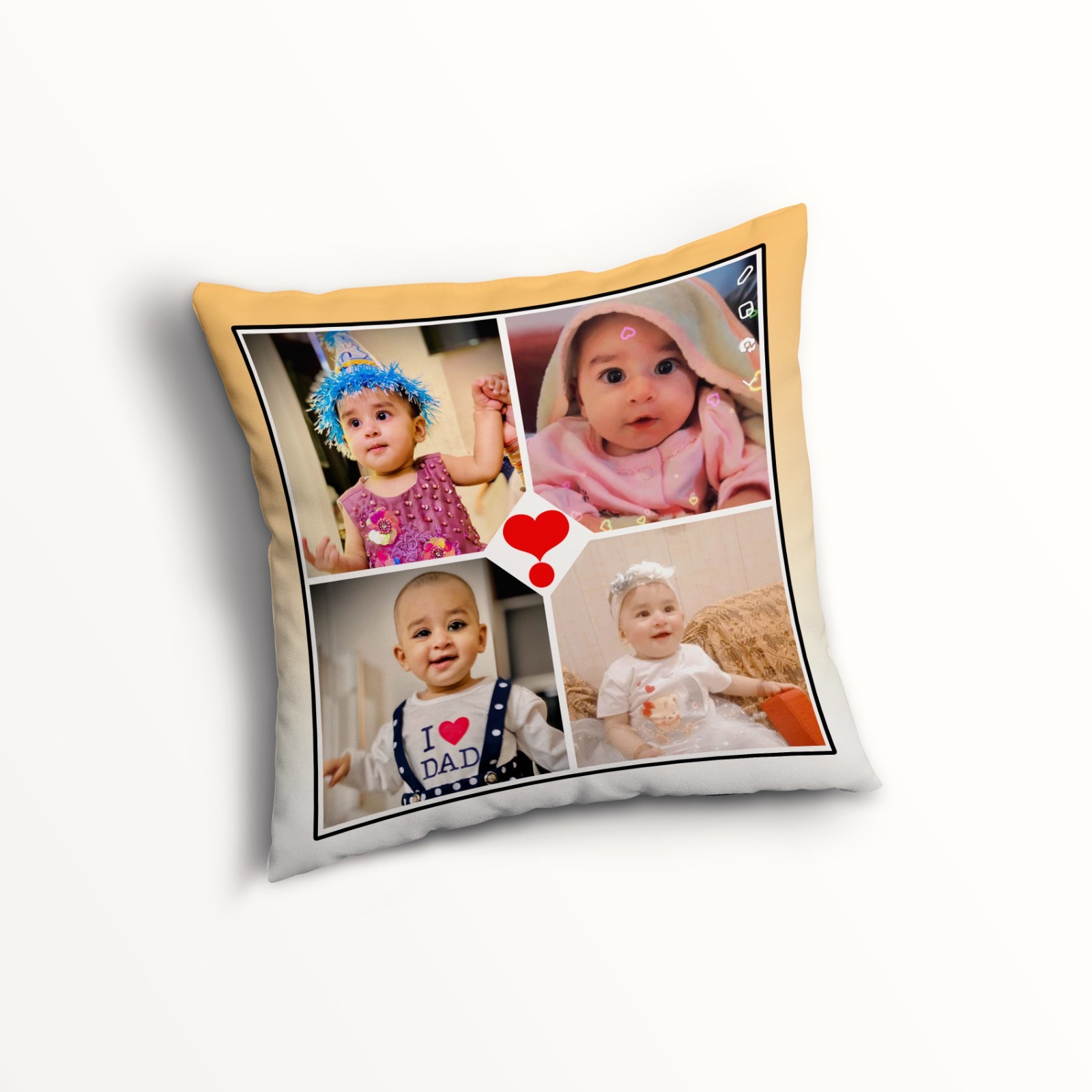 Customized Cushion Pillow Cover With Photo Design