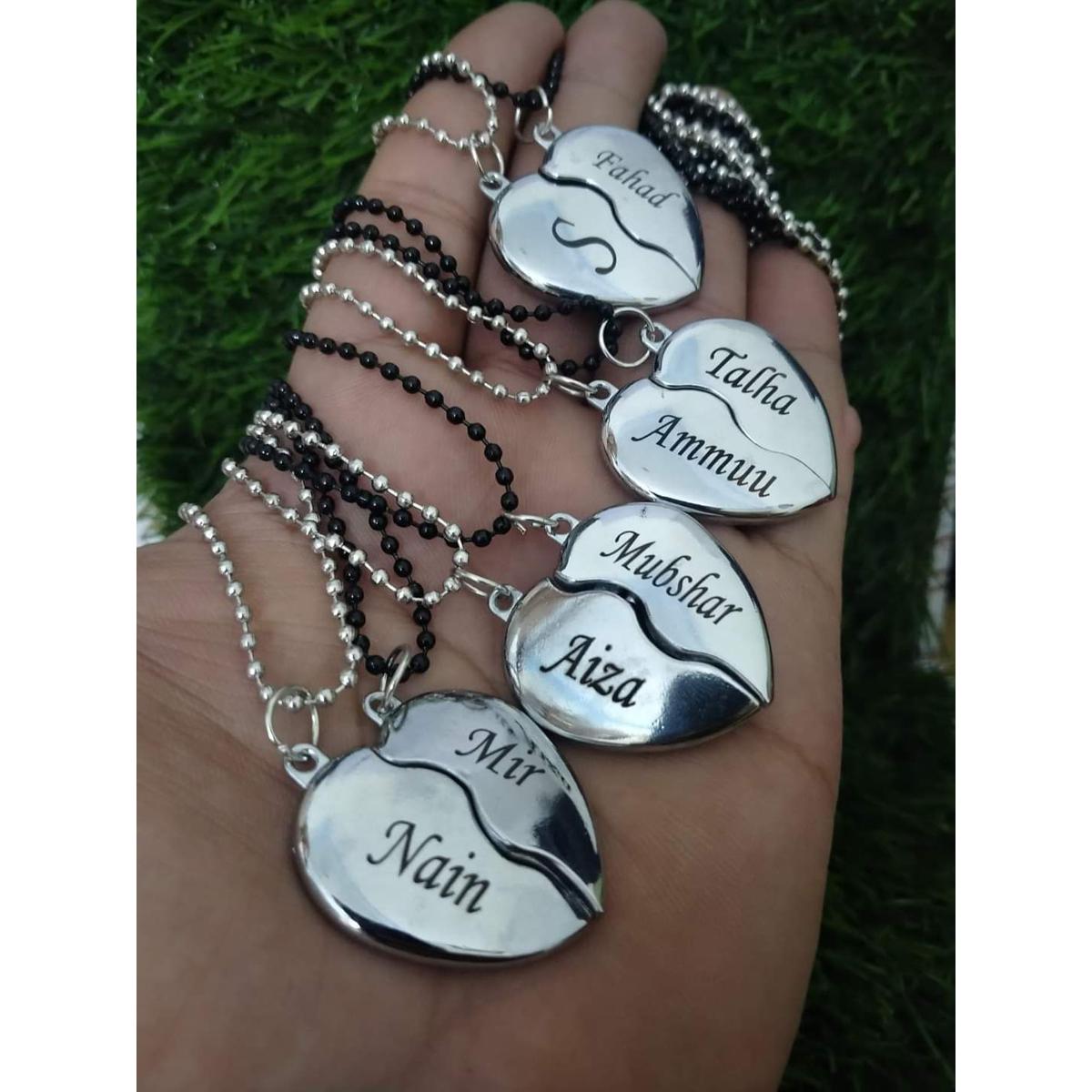 customized heart locket for couples