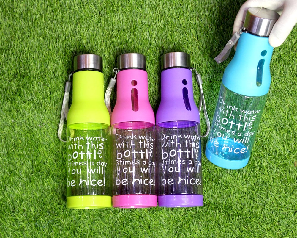 Sports Accessories Univercity Water Bottle College Water Bottle Plastic Water Bottle Nice Design Bottles For Girls - 1Pc