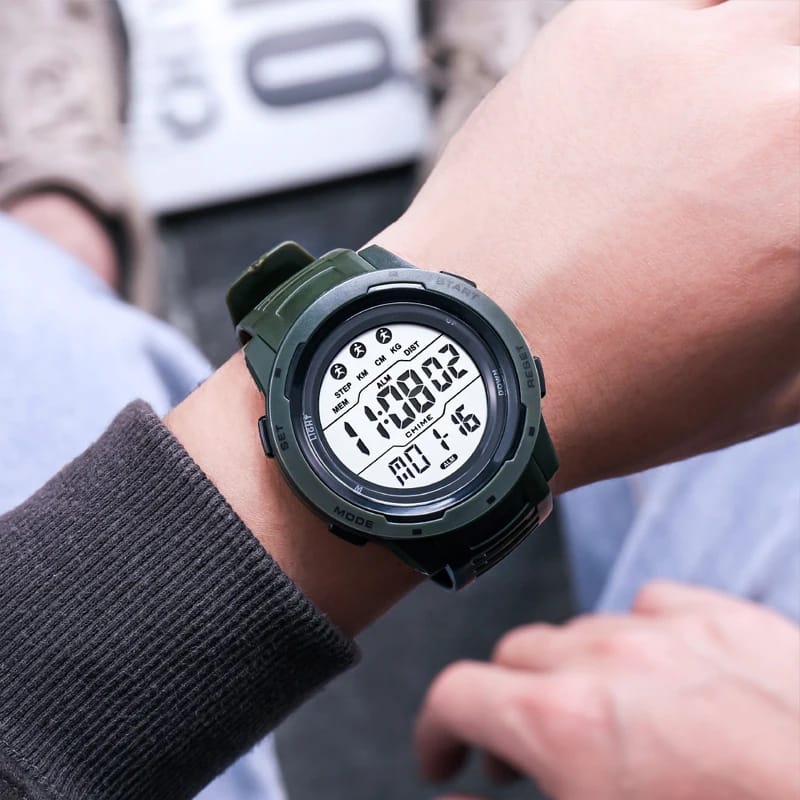 Luxury Men Analog Digital Military Army Sport LED Waterproof Wrist Watch
