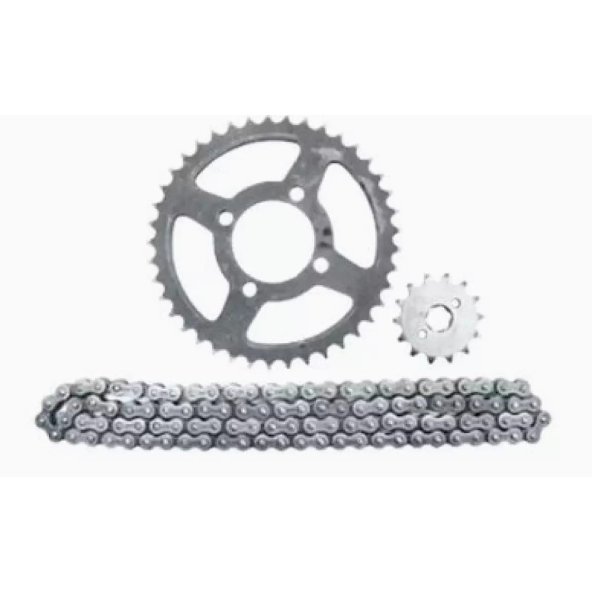 Crown Chain Garari Set 70cc Bike Chain Sprocket 70cc Bike Chain