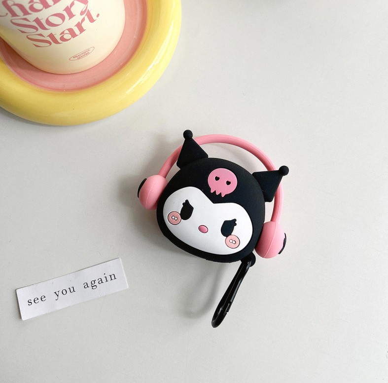 Cute Character 3D Silicone Protective Case Compatible for 𐤠irpods Pro 1 & 2 Case With Hook 𐤠irpods Protective Cover