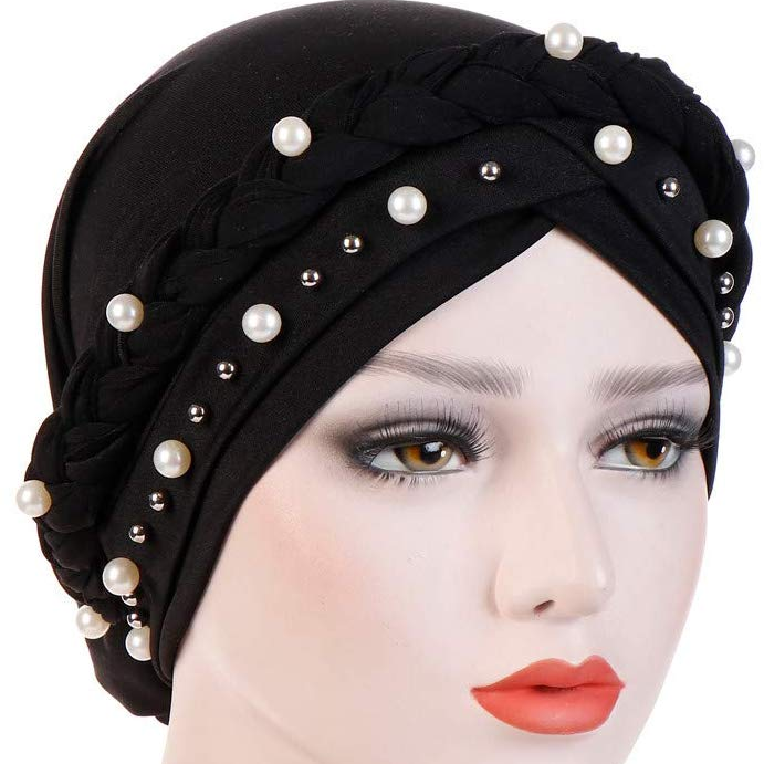 Muslim Hijab Cap Turban Stretch Hat 