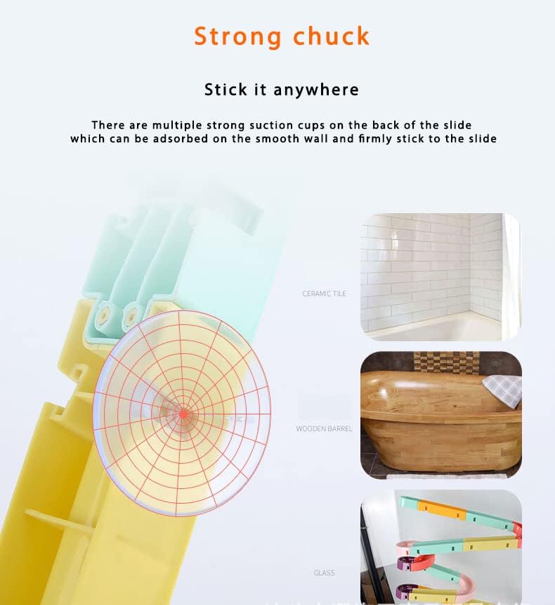 Children'S Bath Toys Set, 24Pcs Diy Slide Waterfall Track Stick With Suction Cup And Wheels Water Ball Shower Floating Bathtub Toy Summer Children Bathtub Gift For Kids Boys Girls