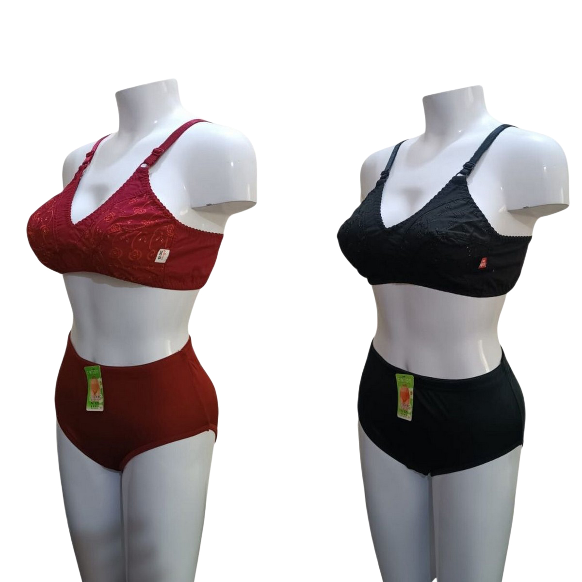 Pack of 2 Premium Quality Cotton Bra With Imported Material Non