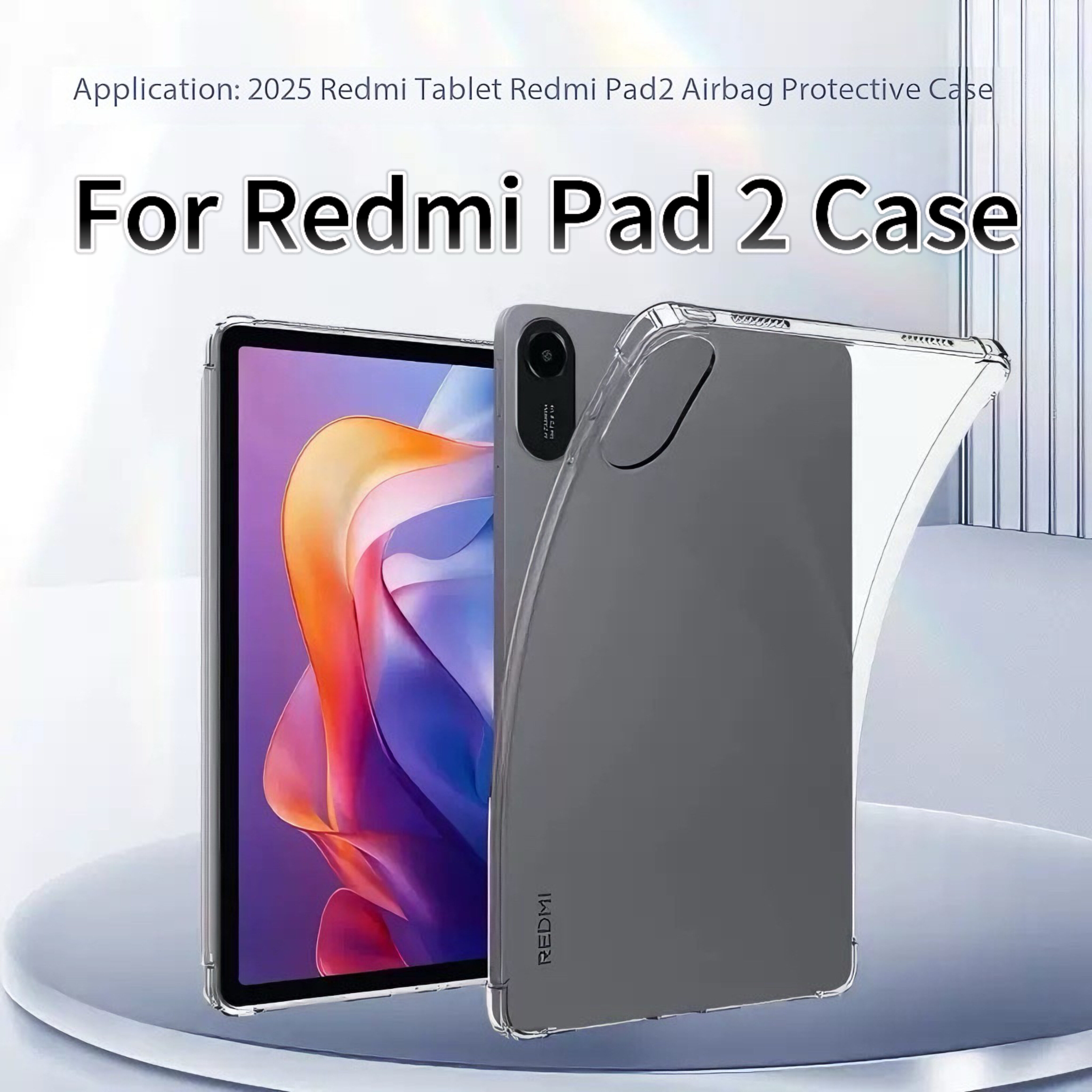 Redmi Pad 2 case Soft TPU For Xiaomi Redmi Pad 2 case clear back cover for Redmi Pad 2 Transparent Case Silicon Back Tablet Cover xiaomi redmi pad2 accessories