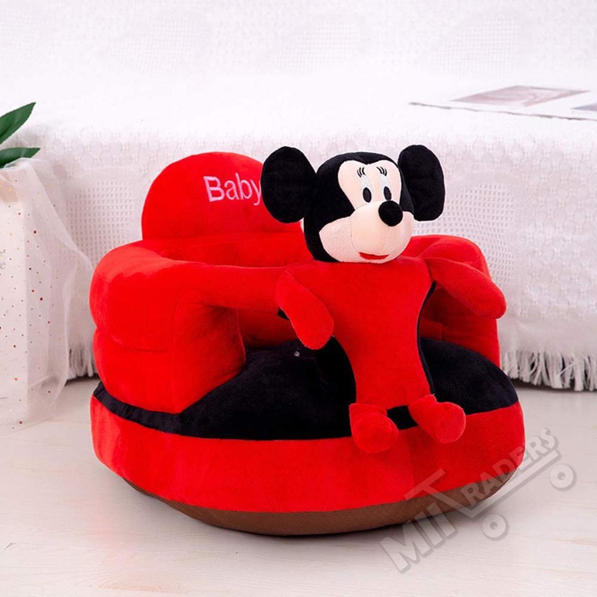 Baby New Style Stuffed Floor Seat Sofa Infant Support Seat with Easy Carry Learning Sitting for Pillow Chair Cushion Bouncer Roner Floor Seat Feeding Plush Floor Cute Animal Seats Soft Cotton Nest Puff Safety Chair Babies Toys with 2 Holes Birthday Gift