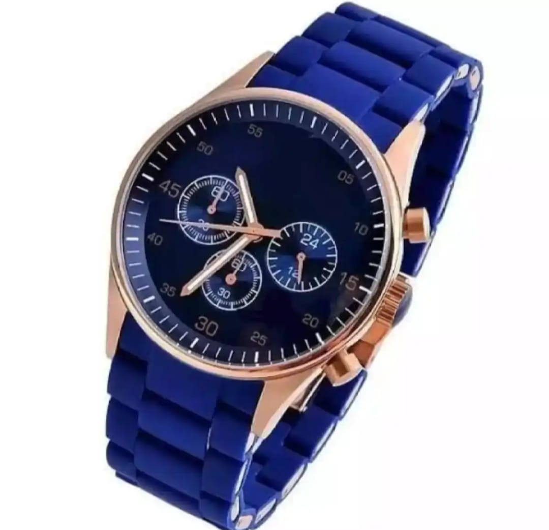 High Quality Wrist Watch For Men & Boys| Decent Wrist Rubber Strap Attractive Dial