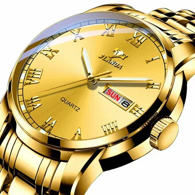 Gold watch outlet quartz