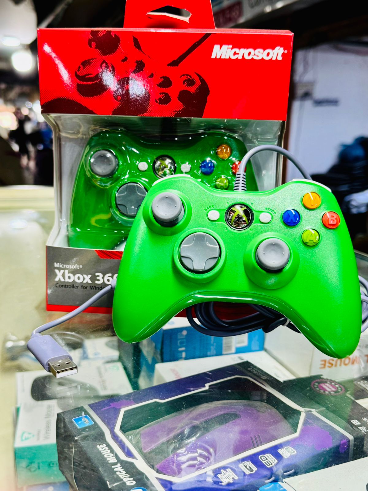 Xbox 360 Controller for Windows & Xbox 360 Console Wired USB Joystick Support PC Laptop