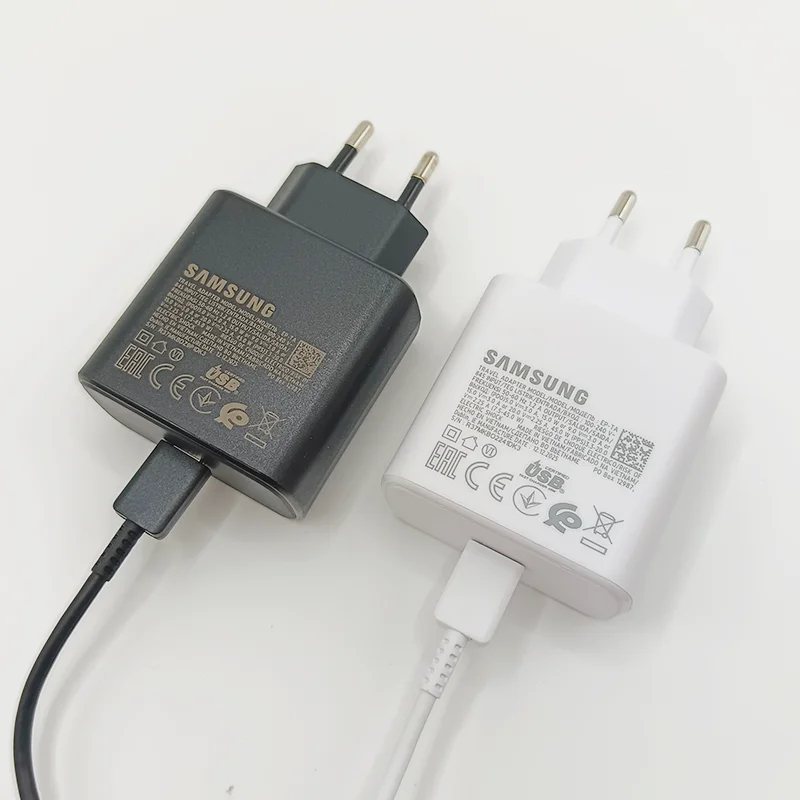 Original Samsung 45W 2.0 Super Fast Charger with Type C to Type C Cable (Global Certified Charger) Pd Charger For all Mobile Phone S24+, S8 Ultra, Note20 Ultra,S24 Ultra, Note10 Plus, S22 ultra Galaxy S10 / S10E / S10+