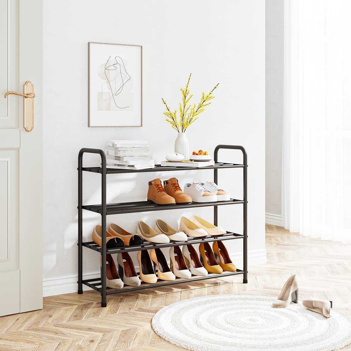 Inovation Shoe Rack Creative in innovation Metal 3-4-5 Tier Indoor Outdoor Multipurpose ...