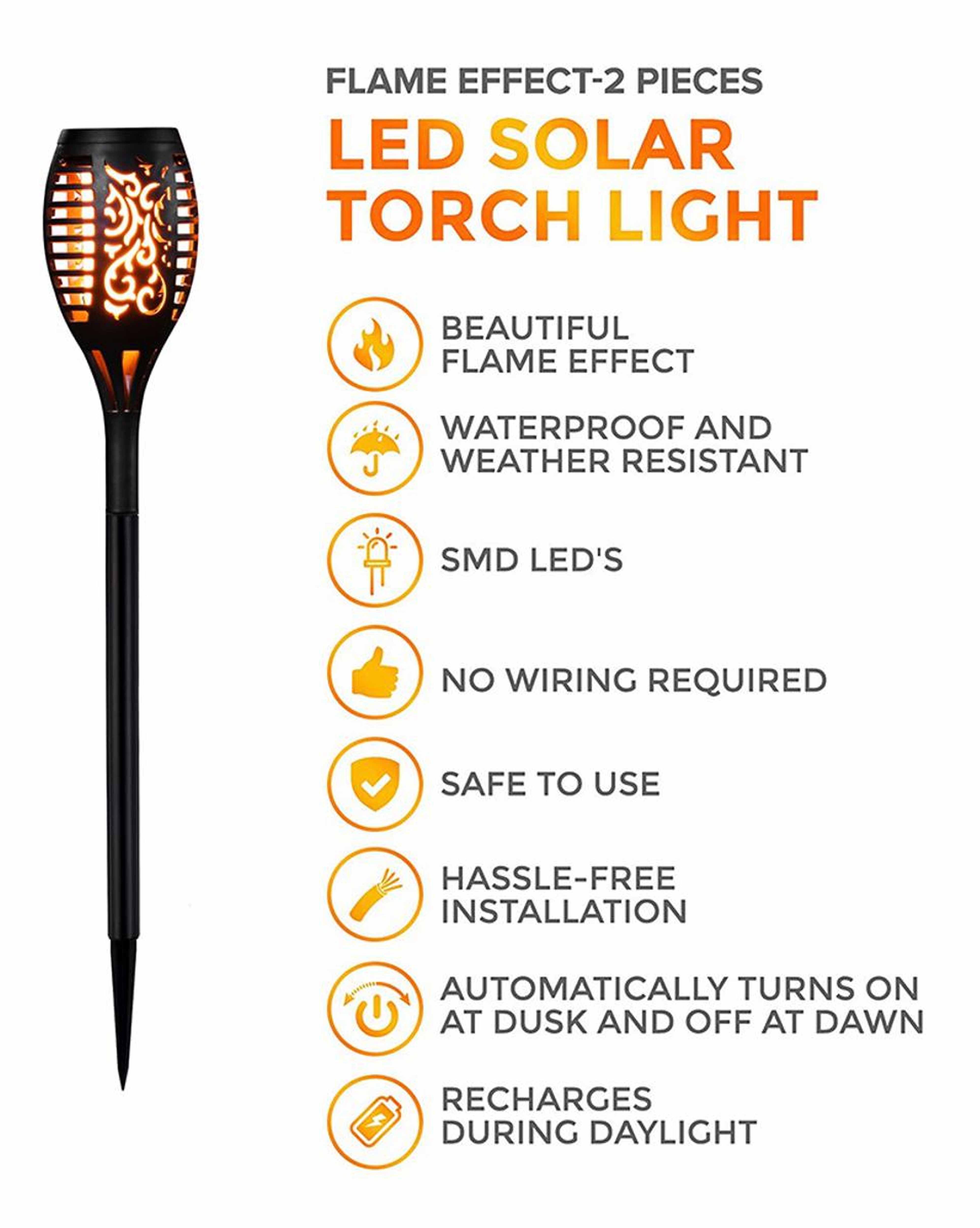 Solar Garden Lights Solar Outdoor Lights Solar Flame Lights Flame