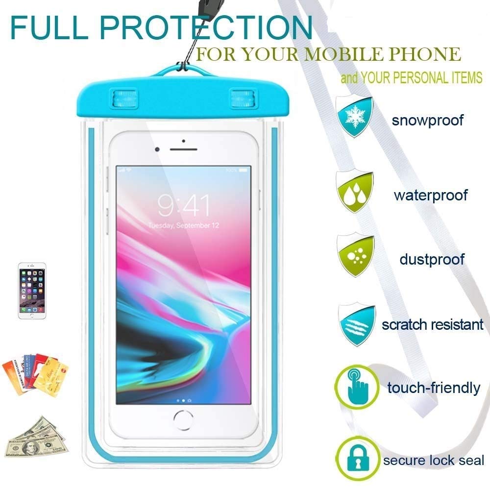 Waterproof Case Underwater PVC Bag Transparent Touch Screen Premium Cell Phone Pouch Cover Mobile Cover For Travel
