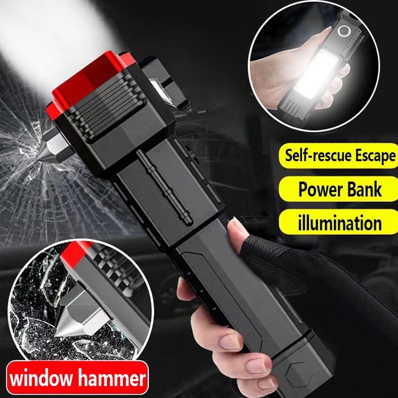 super Powerful 2-in-1 3000mah Emergency Flashlight & Charging Bank Waterproof LED Powerful Torch 1KM Range Torch Light High Power Long Distance 1 km,1000 Meter Long Range, 3300 mAh / High Battery Back up Water Resistance Rechargeable Led price in Pakistan