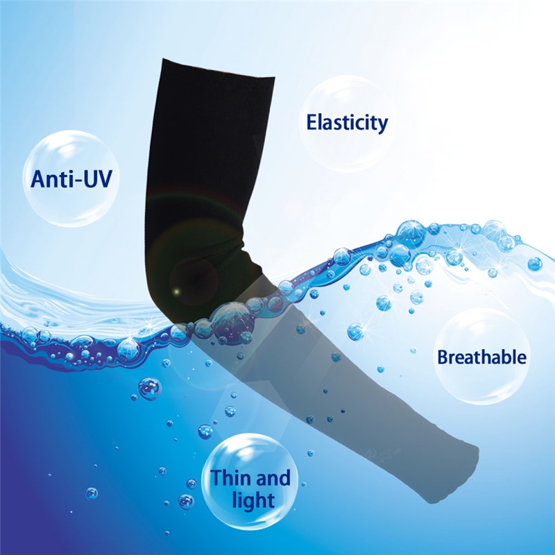 Sleeves With Thumb Whole Free Size Polyester Mix for Sun Block