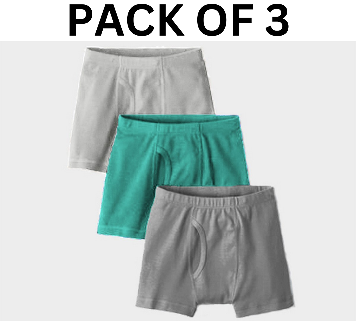3-4 Pack Men Plus Size Cotton Underwear Loose Mid-rise Boxer Briefs Breathable Comfort Panties Soft Skin-friendly Shorts