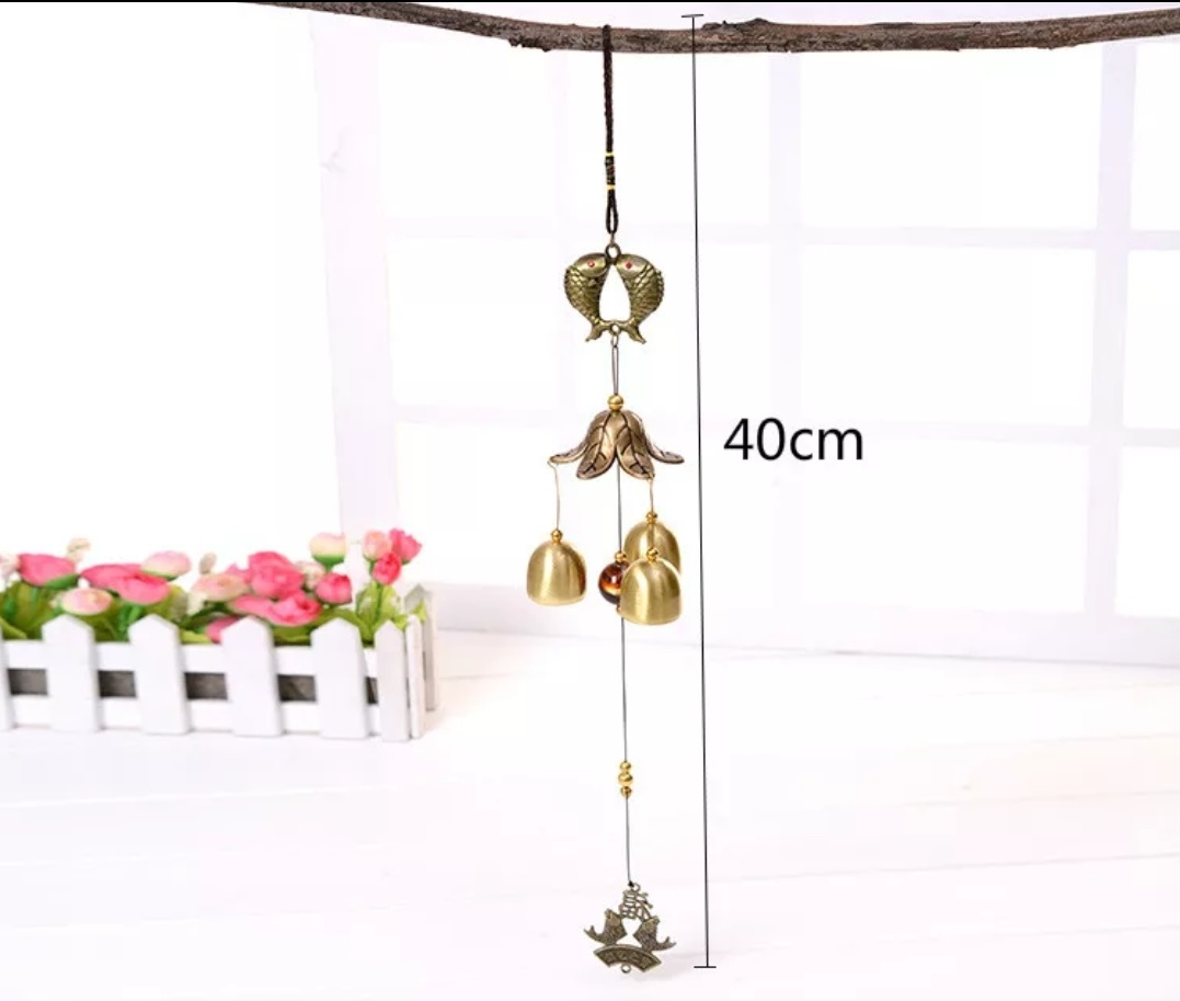 Wind Twin Metal Aluminum Wind Chimes - Feng Shui Ornaments for Doors and Windows, Creative Gift Idea