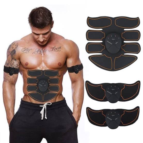 Smart Electric Ems ABS Muscle trainer for Abdomen Arm Hip Muscle vibrational Stimulator Machine Training Gear