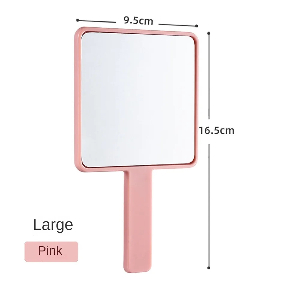 1PC Handheld Makeup Mirror Round Makeup Vanity Mirror with Handle Hand Compact Mirror Cosmetic Mirror for Women