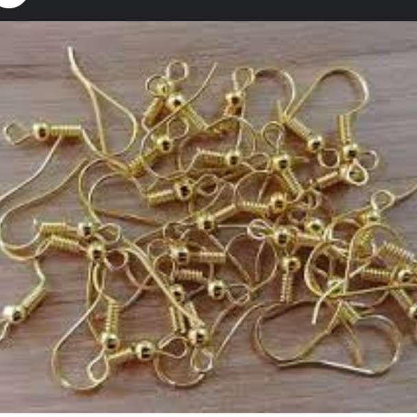 Premium Silver/Golden Earring Hooks – Crafting & Jewellery Making Supplies (50/100 Pcs)