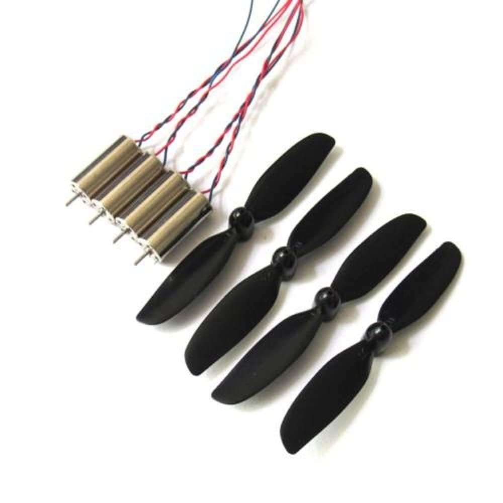 High-Speed 3.7V Coreless DC Motor Pair with 75mm Propellers | 53,000 RPM | Ideal for DIY Drones & RC Helicopters