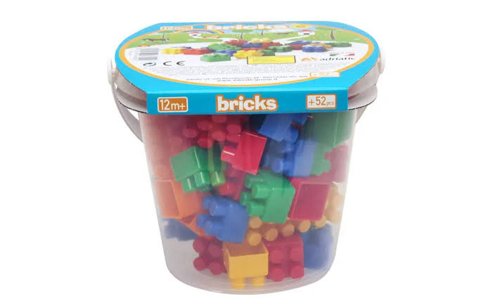 51 Pcs Building Blocks Bucket Toy – Creative Construction Set for Kids | Educational Learning Blocks with Storage Box