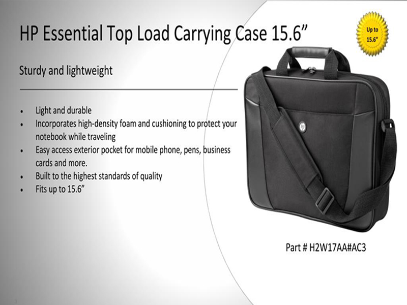 hp essential top load case h2w17aa
