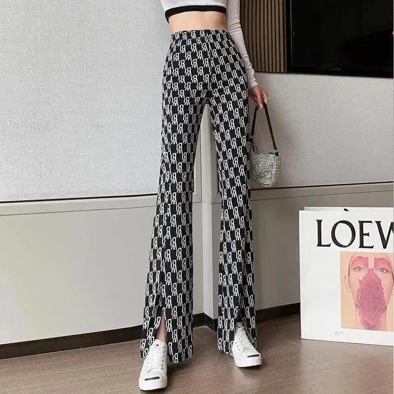 YI HUA Plaid Pranela Jogger Pants 