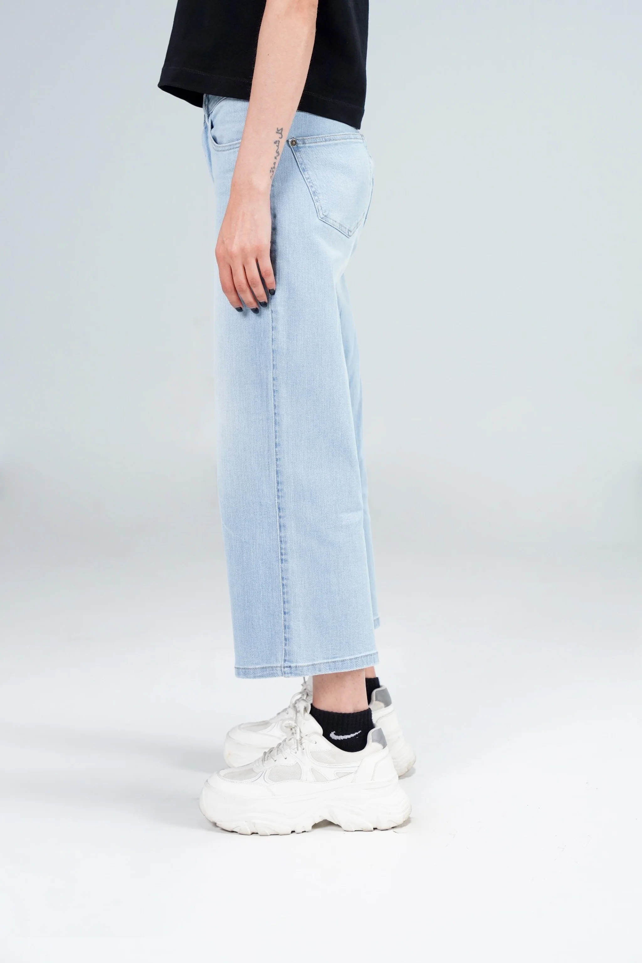 Rockstar Jeans - Reverie Palazzo Light Blue Jeans For Women - Denim Full Pant For Women