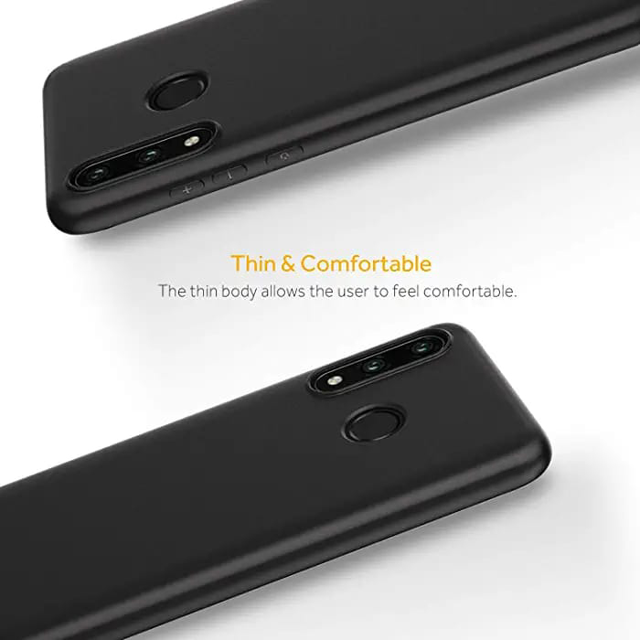 Huawei P30 Lite Matte Black Soft Silicon Back Cover