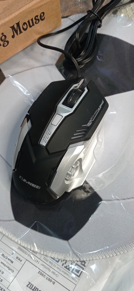 Professional RGB Wired 3200 DPI Competitive Gaming Mouse With Free Pad - 6 Programmable Buttons For Computer & Laptop