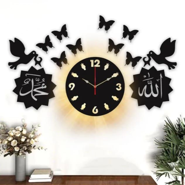 LifeStyle Glory wall clock  wall clock wooden  Clocks for rooms  Clocks fancy wall clock  wooden wall clock  wall clocks for bedroom fancy  wall clocks  wall clock wooden islamic  wooden wall decoration items for home