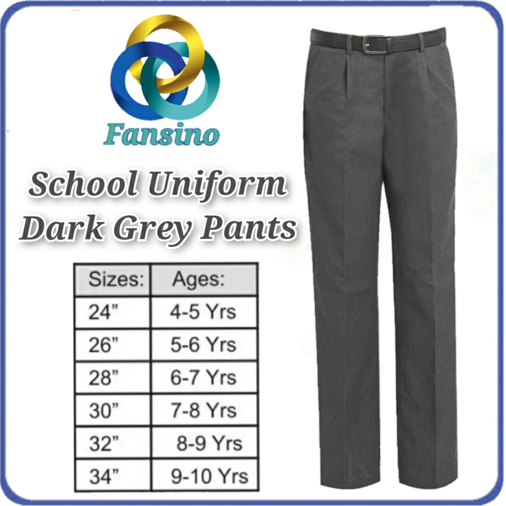 Navy Blue School Uniforms Pant Half Elastic Navy Blue Pants Size 2434