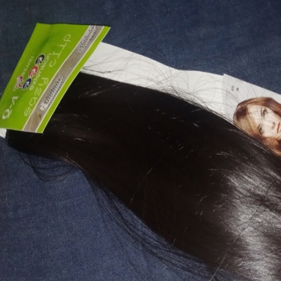 Hair Extension For Girls Natural Brown 5 Clips In Full Volume 30 Long Straight Hair Extension - Washable - Perfect Match For All Hair Types