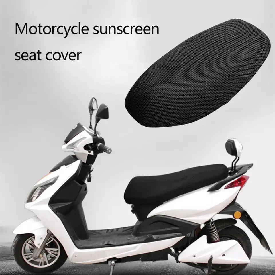 10mm Motorcycle Seat Heat Mesh Net Cover Sunscreen Cool Cushion Protector Sun Block Heat Insulation Mesh Pad