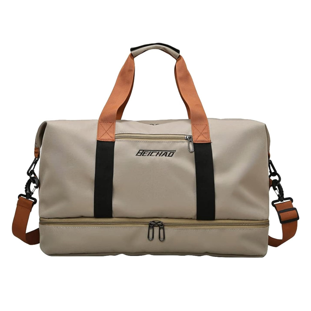 Rabify Durable Storage Bag Weekend Duffle Gym Bag Water Resistant Nylon Travel Bag with Extra Shoe Compartment Workout Bag for Women for Sports, Travel