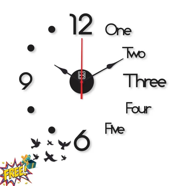 New 3D Wooden Wall Clock Stylish Design Beautiful Home Decoration Wall Hanging Clocks. Home Décor 3D Wall Art Acrylic DIY Wooden Wall Clocks For Gifts & Bedroom,3D DIY Wall Clock,Wooden Wall Art Decoration,3D Wall Décor