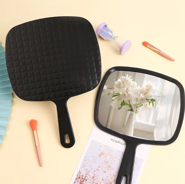 Large desktop makeup mirror Black large mirror finish Multipurpose makeup mirror Women's makeup mirror Suitable for various make