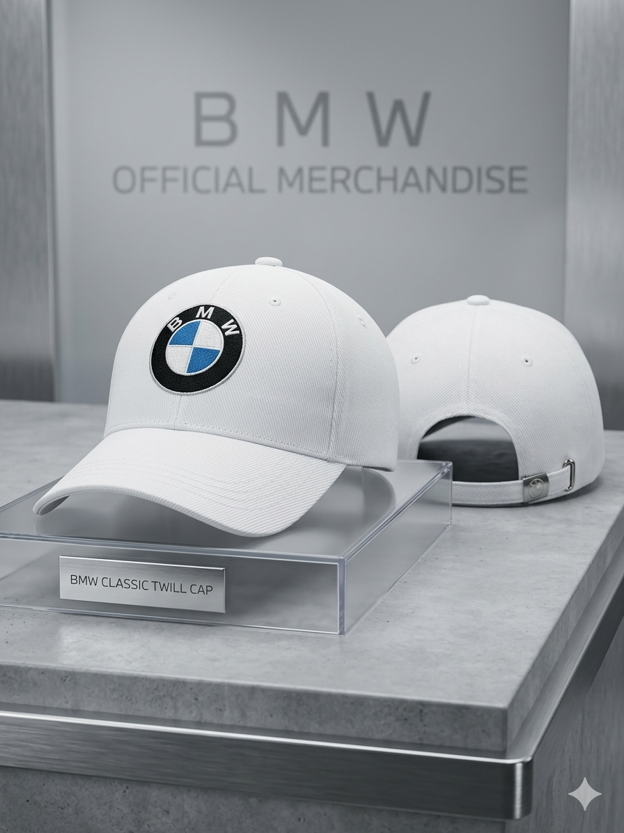 BMW Cap for Men Summer Adjustable Baseball Cap | Premium BMW Logo Sports Hat for Boys & Men | Breathable Sun Protection Cap | Black & White Colors Available