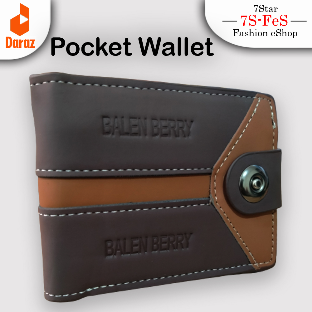 Genuine Leather Men's Purse Wallet For Men Bi-Fold [ Compact Size ] Wallet Clasp