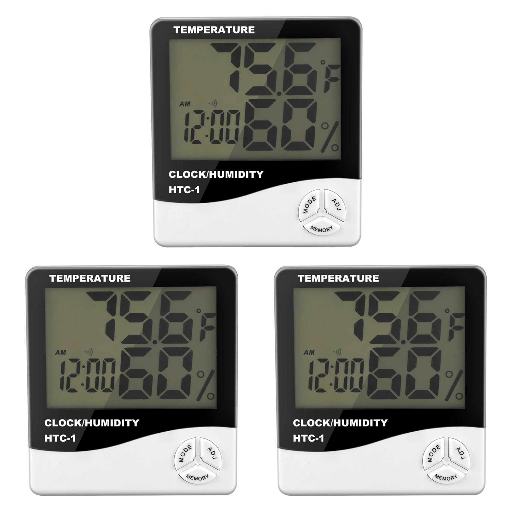 3x Indoor Thermometer , Humidity Gauge Meter Digital Hygrometer