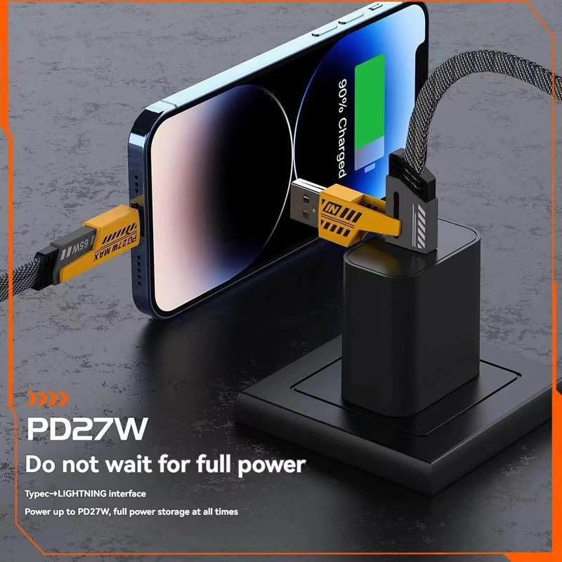 QS 4in1 Super Fast Data Cable 65W - Boost Your Charging — Order Now!