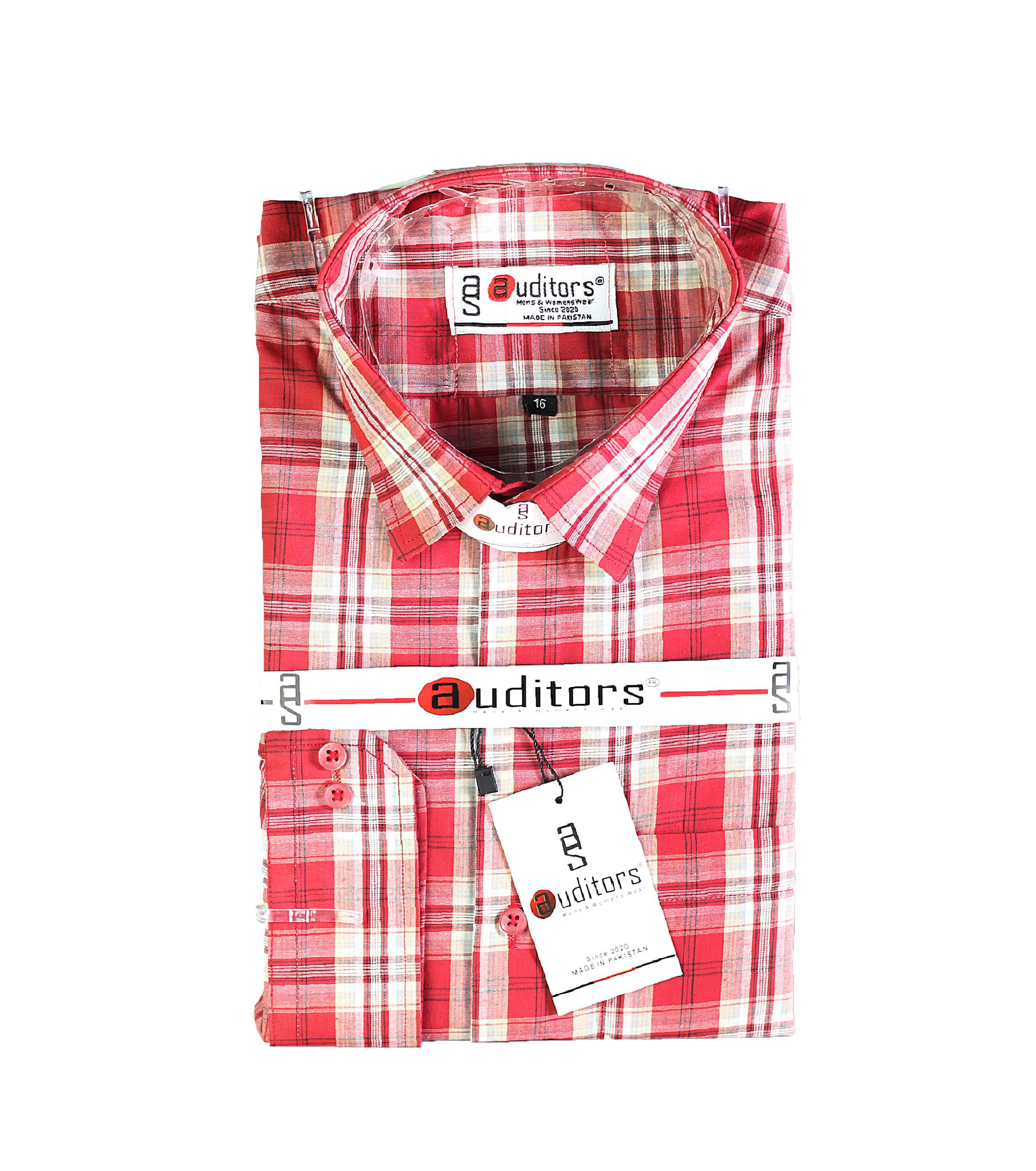 Auditors®️ Mens Formal Dress Cotton Check Shirt Pink Colour 100% Pure Cotton Fabric For Year-Round - Code AMDS-194