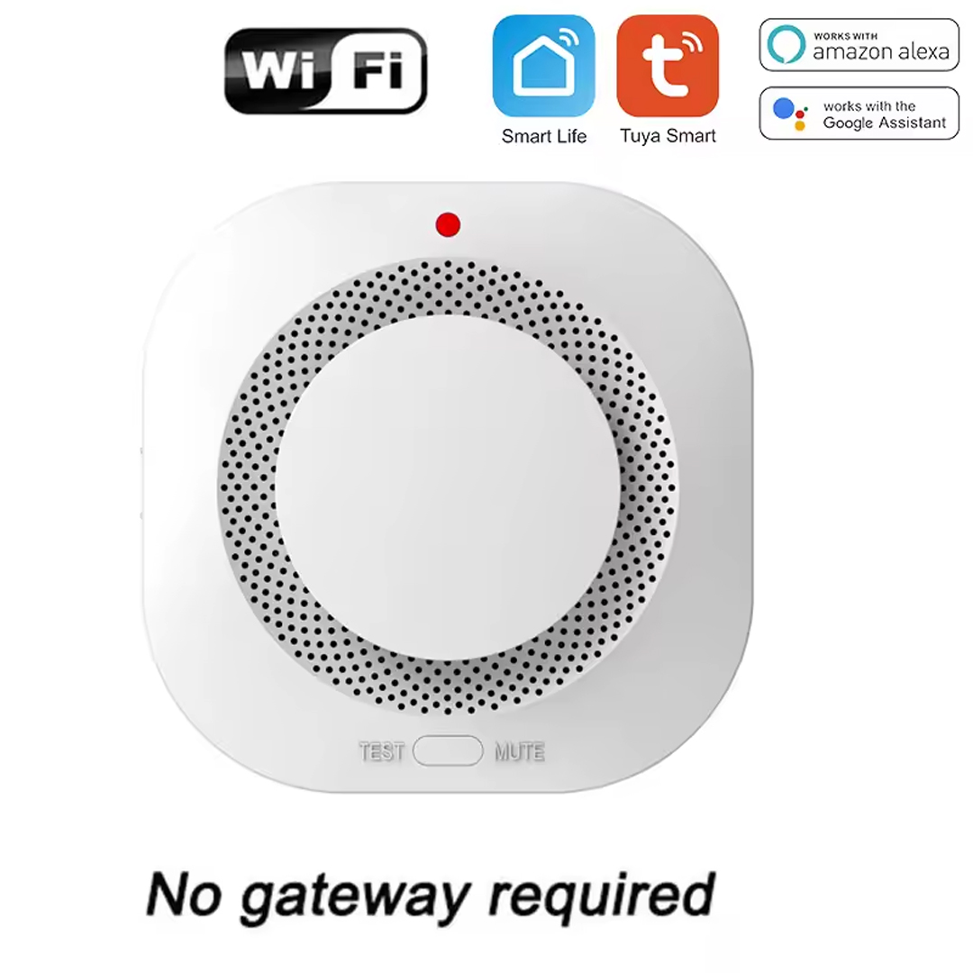 Tuya Smart WiFi Wireless Smoke Detector | Alexa/Google Home Compatible ...