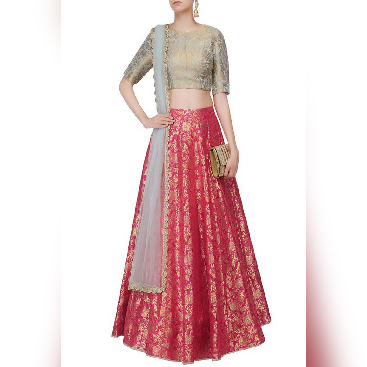 jamawar lehenga