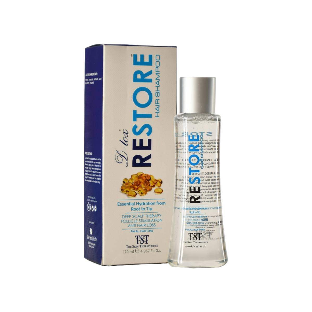 D-Tox Restore Hair Shampoo | Hair Cleansing Care | 120ml