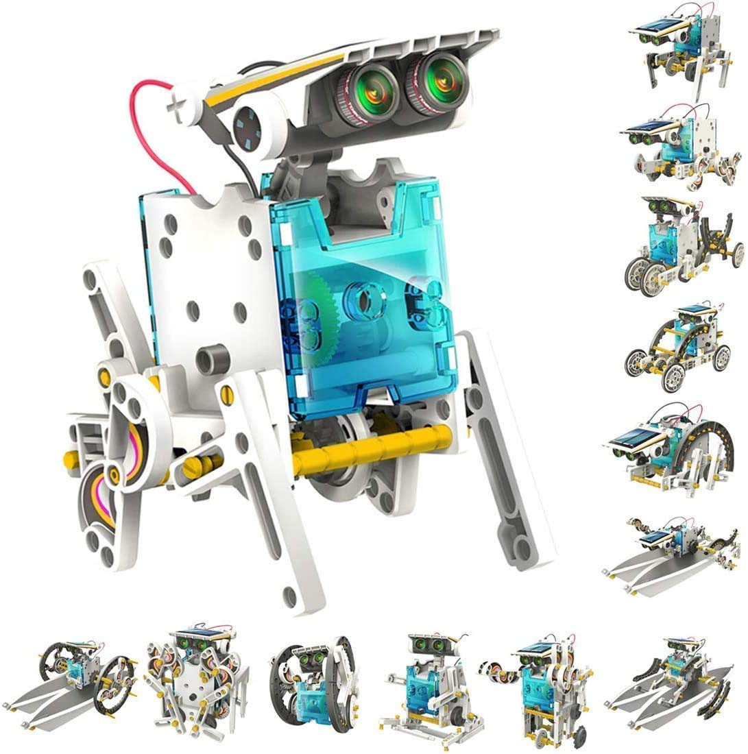 14 in 1 solar robotic kit toy - Solar Robot Educational Kit Build Your Own Robot Kit Powered by the Sun- Educational Solar Robot Kit Powered by the Sun
