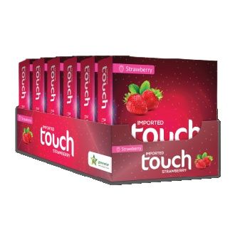 Touch Strawberry Flavored Condom Dispenser - Pack of 3 - 18 Pieces (6 x 3's)