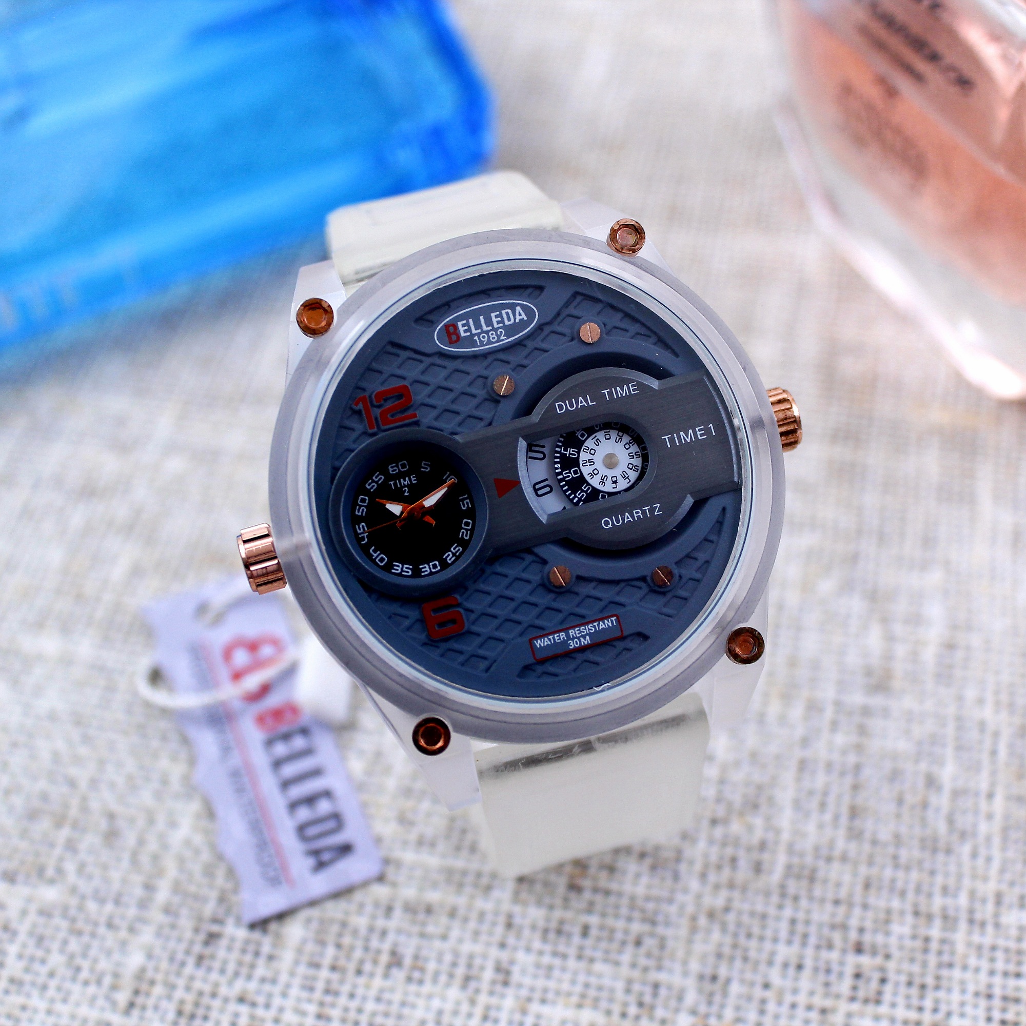 Original Belleda Double Time Analog Time and Quarter Time in ...